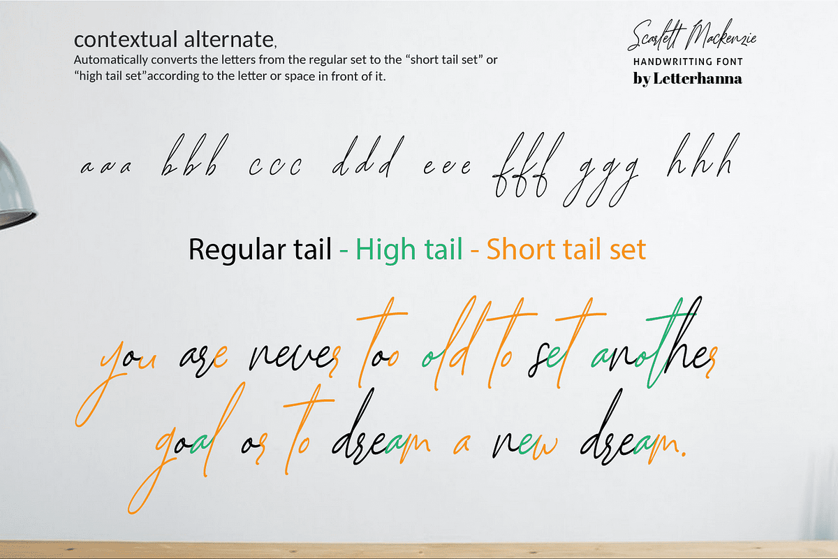 Scarlett Mackenzie Handwriting Font, a Handwritten Font by Letterhanna Studio (Photo 13 of 20)