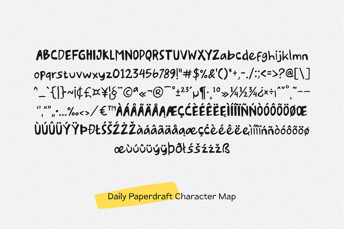 Daily Paperdraft, a Handwritten Font by Yktypstd (Photo 5 of 7)