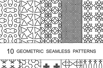 Seamless Geometric Patterns Set 2