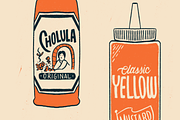 Saucy! Illustrated Sauce Bottles, an Illustration by Abigail Creative (Thumbnail 4 of 7)