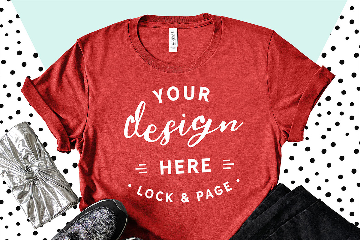 Bella Canvas 3001 Graphic Mockups, a Shirt Mockup by lock and page (Photo 51 of 65)