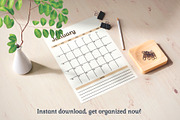 2026 Printable Calendar, a Graphic by Nina Bered Illustration (Thumbnail 4 of 4)