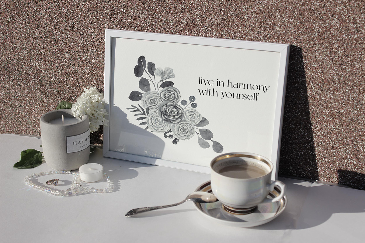 Mystic Lunar Florals Watercolor, an Illustration by Catch the Dream Art (Photo 4 of 9)
