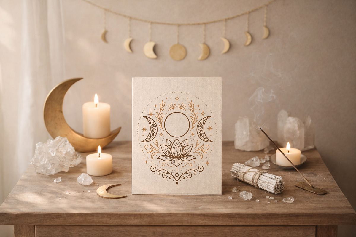 Mystic Moon Symbols & Ornaments Set, an Object Graphic by Christine Krahl (Photo 4 of 5)