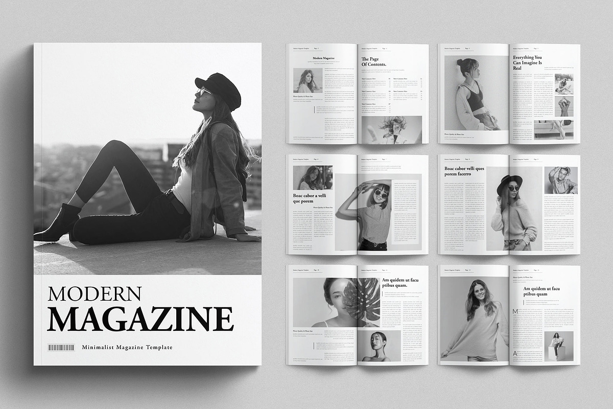 Modern Magazine Template, a Magazine Template by E-Type (Photo 1 of 7)