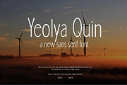 Yeolya Quin - Sans Serif Font, a Sans Serif Font by ivan_artnivora (Thumbnail 1 of 6)