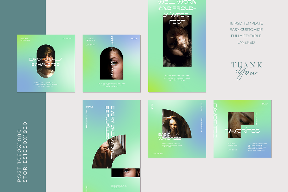 Hanelle - Instagram Stories & Post, a Social Media Template by Creatchees.std (Photo 4 of 4)