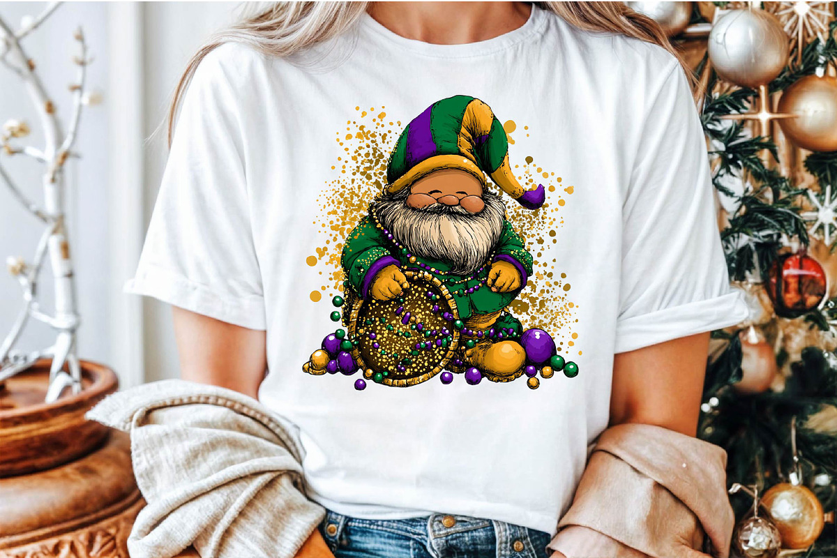 Mardi Gras Gnome Clipart Set, an Illustration by Sublimation Artist (Photo 5 of 6)