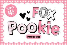 Fox Pookie 4 Fonts Style