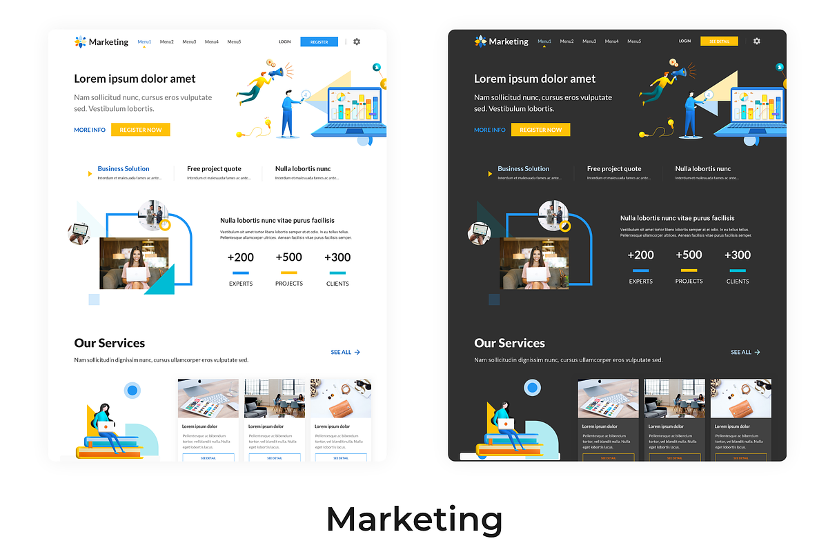 Nirwana HTML Landing Page Collection, a HTML Template by UInstrument (Photo 14 of 19)