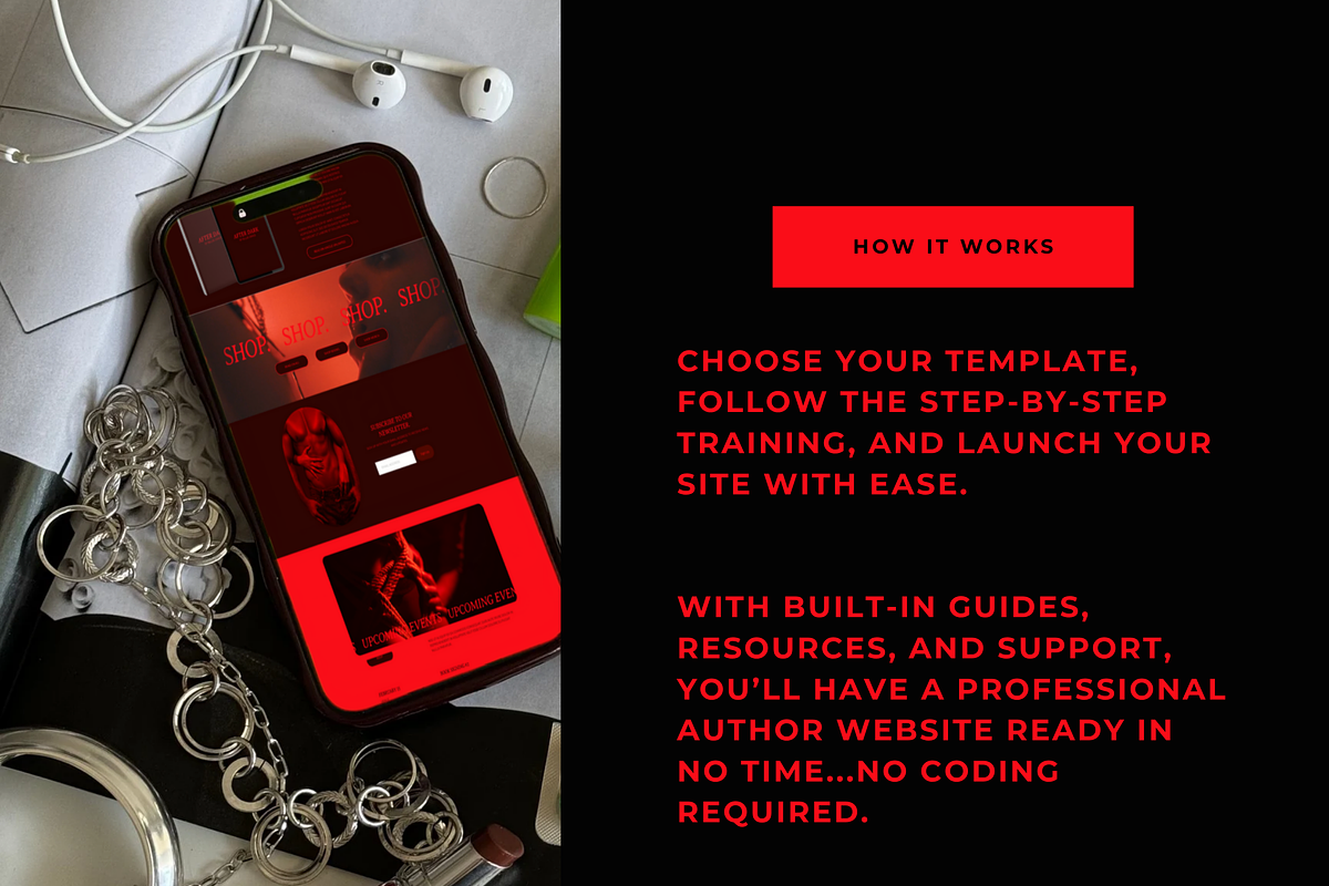 Squarespace Author Website Template, a Squarespace Template by Billie Grace Studio (Photo 6 of 8)