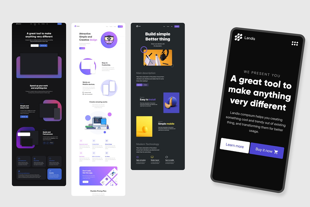 Cutekit - Eye catching Landing pages, a HTML Template by mivfx (Photo 2 of 3)