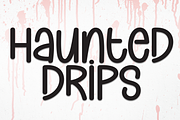 Haunted Drips | Script Font, a Script Font by Scratchones (Thumbnail 1 of 8)