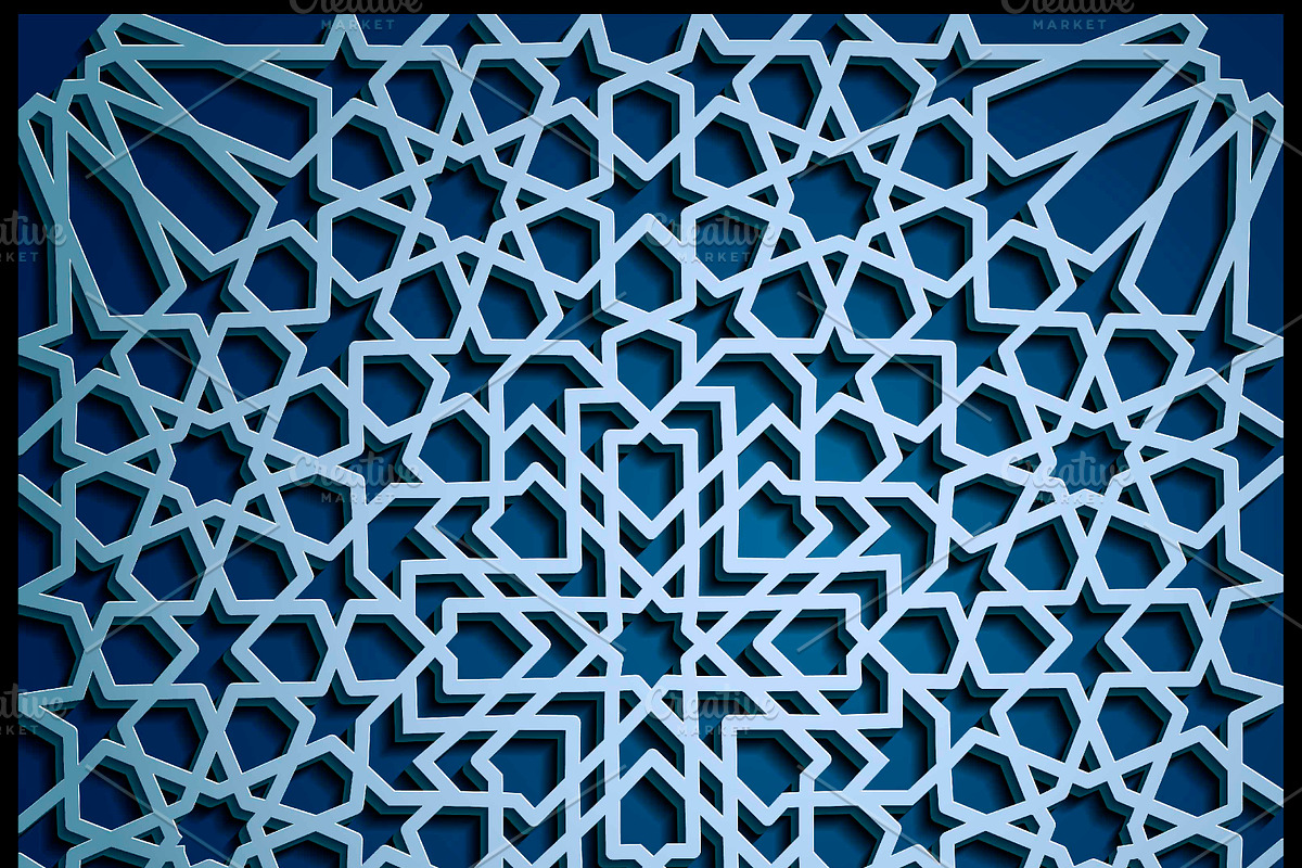19 BLUE SEAMLESS ORIENTAL PATTERNS, a Pattern Graphic by AndisREA (Photo 2 of 3)