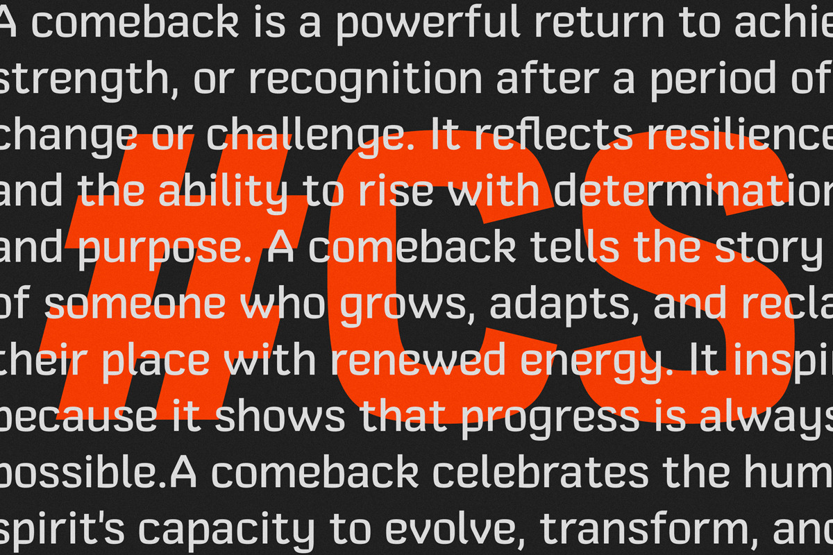Comeback Sans, a Sans Serif Font by DKType Foundry (Photo 7 of 20)