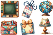 Patchwork Back to School Sublimation, an Illustration by Designking (Thumbnail 2 of 4)