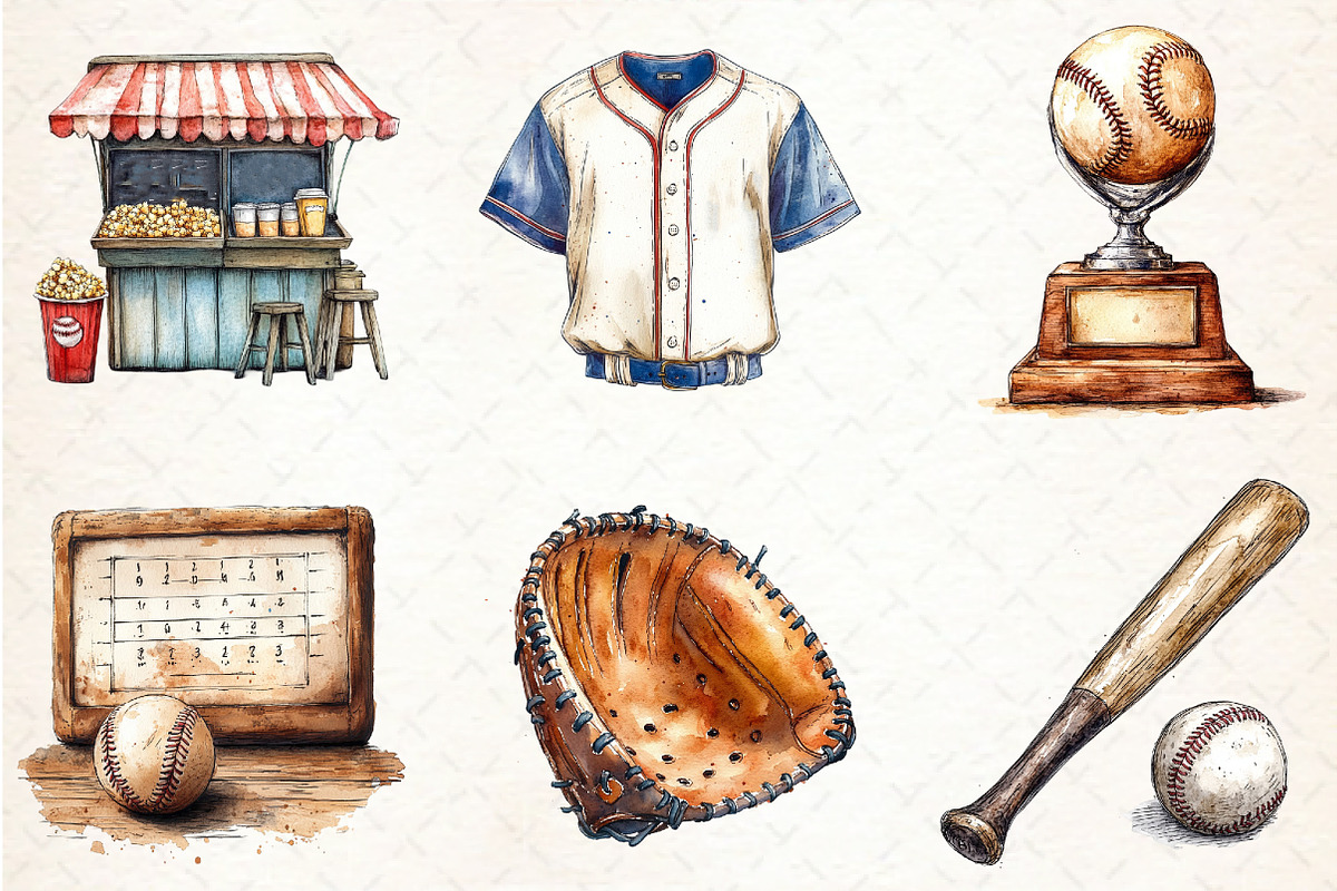 Baseball Bundle PNG, an Illustration by Libby Wishes (Photo 4 of 5)