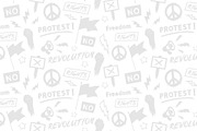 Hand Drawn Protest And Demonstration, a Background Graphic by Black White Mouse Design (Thumbnail 4 of 4)