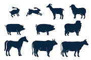 Farm Animals Vector Collection, an Animal Illustration by Lubov Illustrations Shop (Thumbnail 3 of 4)