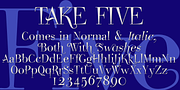 Take Five, a Serif Font by Wiescher-Design (Thumbnail 2 of 2)