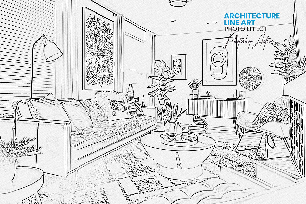 Architecture Line Art, an Action Add-On by MRI STUDIO (Photo 1 of 9)