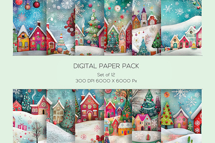 Whimsical Christmas Paper Set
