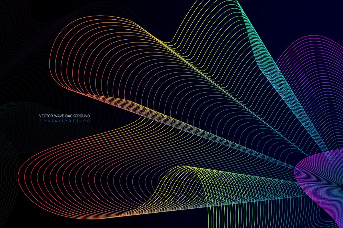 Abstract Waves Line Background, a Background Graphic by Artlogs x Modaldesain (Photo 5 of 5)