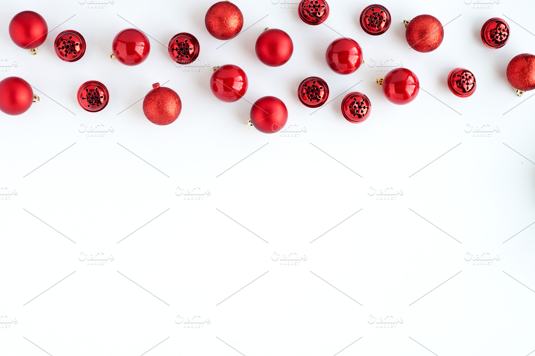 Red ornaments stock image containing stock image, stock photo, and christmas, a Holiday Photo by Handmade Creative 