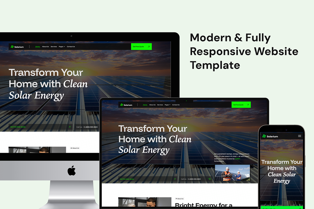 Solarium - Solar installation template preview 3