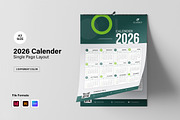 2026 Wall Calender – Yearly Calendar, a Stationery Template by Spark_Creative (Thumbnail 1 of 5)