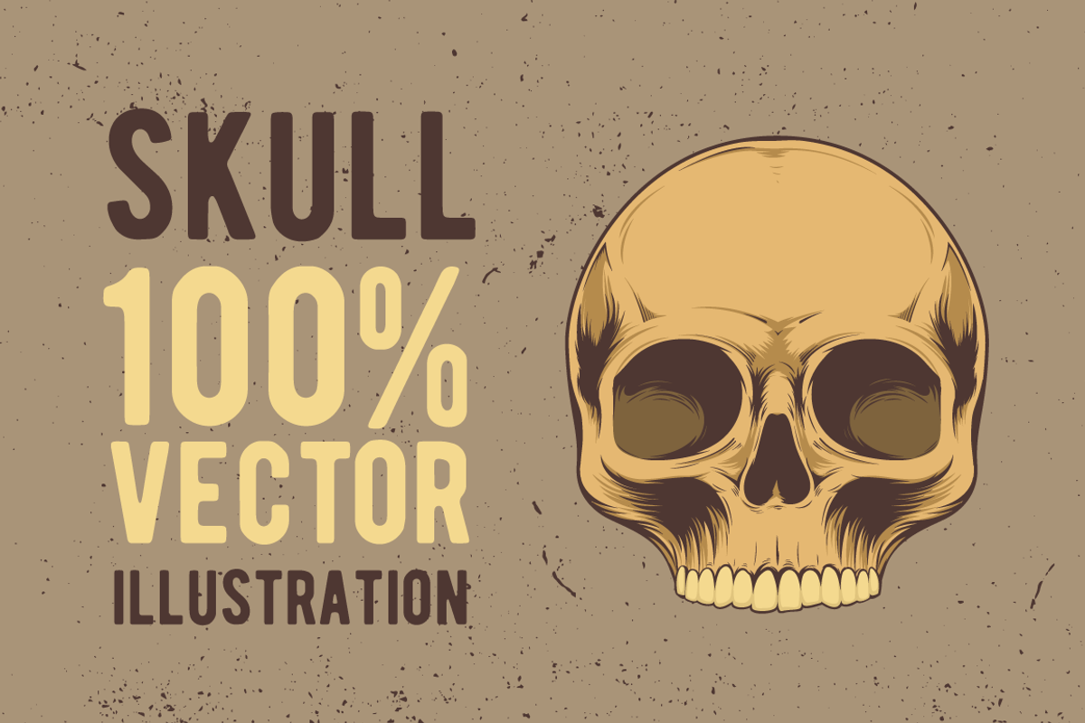 Skull Vector Illustration, an Illustration by kulturrrno (Photo 1 of 4)