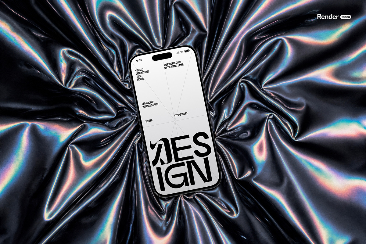 iPhone 17 Pro Scene Mockup, an iPhone Mockup by Renderteam (Photo 7 of 8)