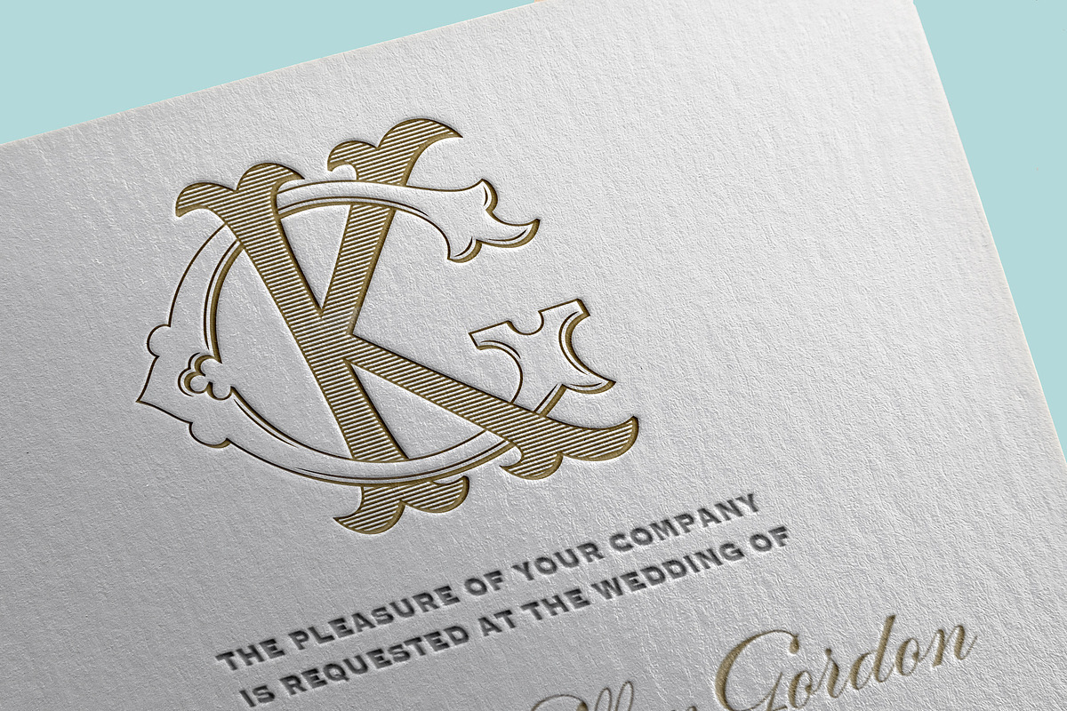 GK Monogram KG Monogram, an Illustration by Shuler Studio (Photo 4 of 6)