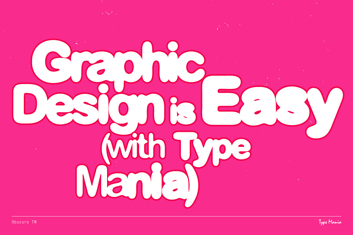 Obscura TM – Automatic Blurry Type, a Sans Serif Font by Type Mania (Photo 15 of 15)
