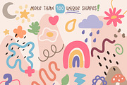 100+ Playful Shapes Procreate Stamps, a Shape Add-On by SketchQueen (Thumbnail 3 of 4)