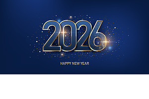 Happy New Year 2026, a Background Graphic by AlexMstudio