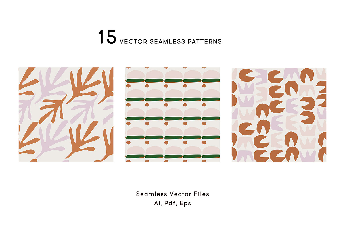 Retro Pattern Set, a Pattern Graphic by All This Concept (Photo 2 of 10)
