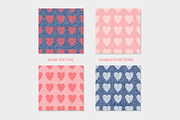 Hearts Denim Seamless Texture, a Pattern Graphic by AllNikArt (Thumbnail 7 of 7)