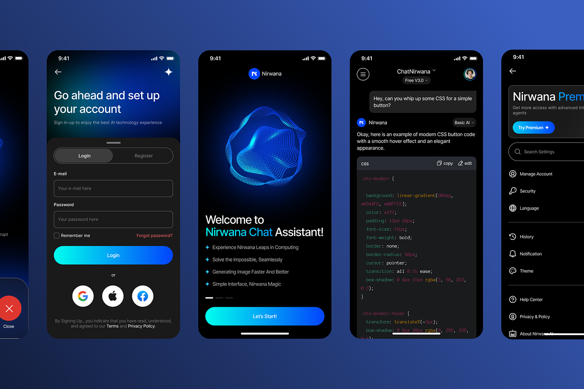 Nirwana - AI Chatbot Mobile Apps preview 4