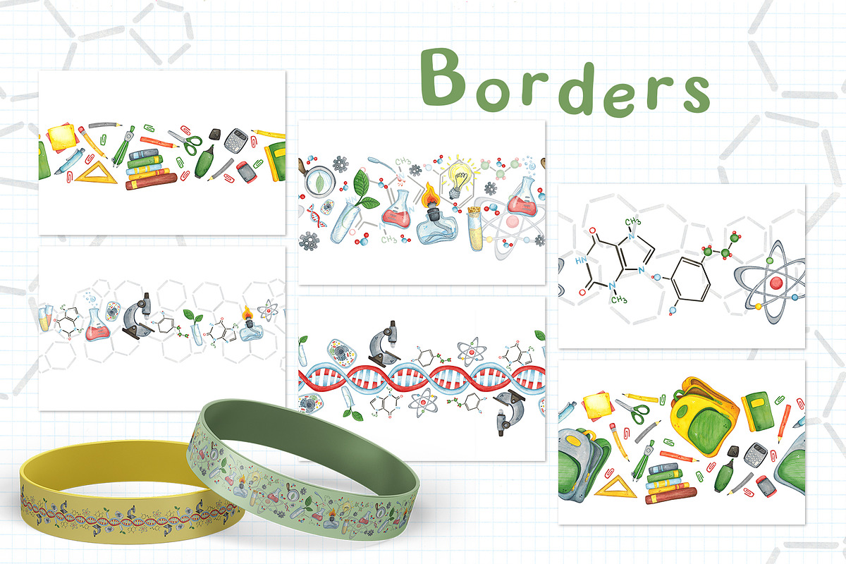 Science for kids watercolor clip art, an Object Illustration by DemiLena (Photo 14 of 18)