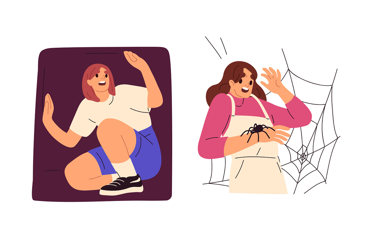 People with phobias & fears concept, a Person Illustration by Good Studio (Photo 2 of 14)