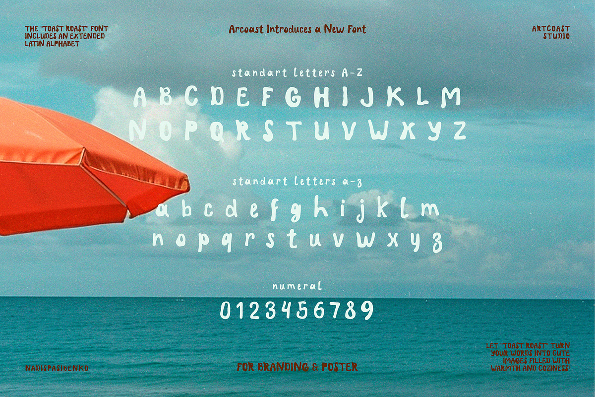 SA Toast Roast Funny Font preview 4
