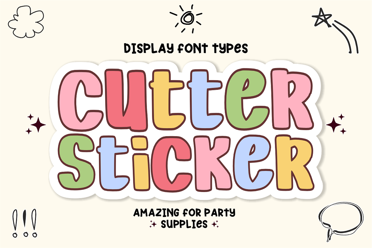 Summer Splashy - Bubbly Display Font, a Handwritten Font by KiddoGlyphs Studio (Photo 2 of 5)