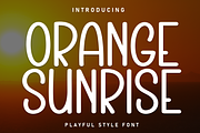 Orange Sunrise | Script Font, a Script Font by Scratchones (Thumbnail 1 of 8)