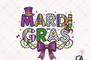 Glitter Mardi Gras Png Coquette Bow, an Illustration by Creative Art (Thumbnail 1 of 6)