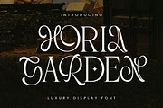 Horia Garden - Luxury Food Fonts, a Serif Font by Randi Irvan | Rvandtype (Thumbnail 1 of 12)