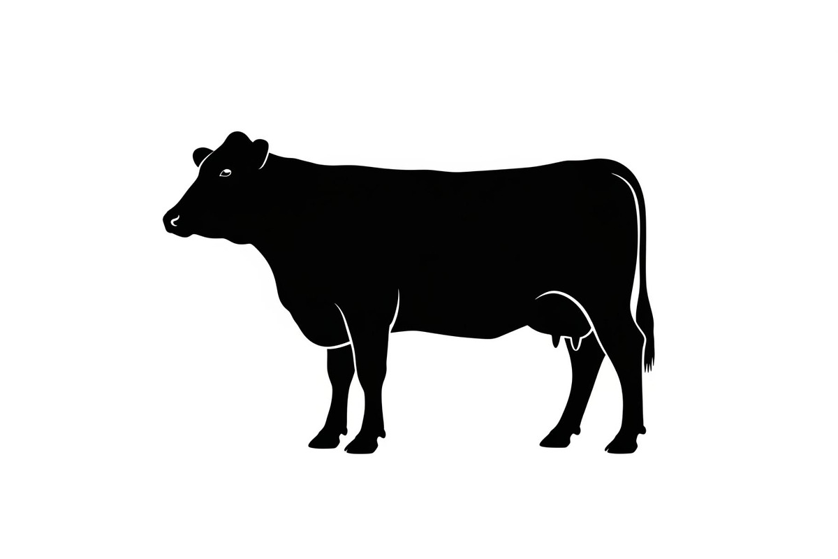 Farm Cow Silhouette Vector Bundle, an Illustration by Designs_River (Photo 12 of 51)