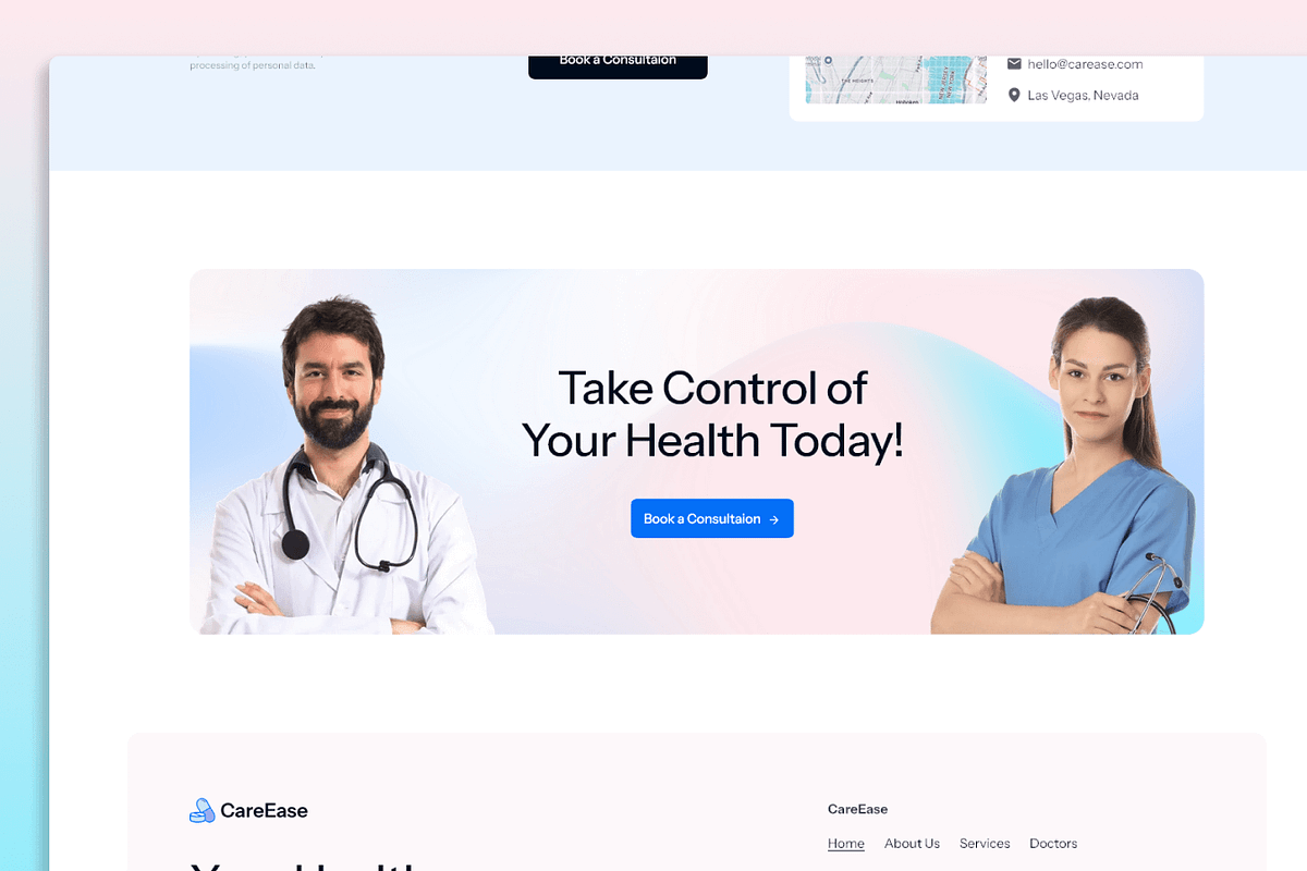 CareEase Healthcare Figma Template, an UI Kit Template by Flow Samurai Templates (Photo 4 of 5)