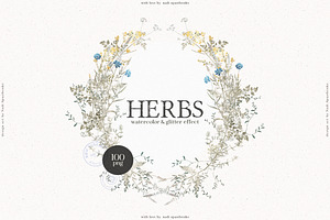 HERBS Botanica & Glitter Effect