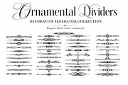 Vintage dividers, separator borders, a Decorative Illustration by Vector Tradition (Thumbnail 1 of 3)